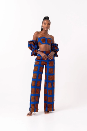 ADEBOLA African print crop top
