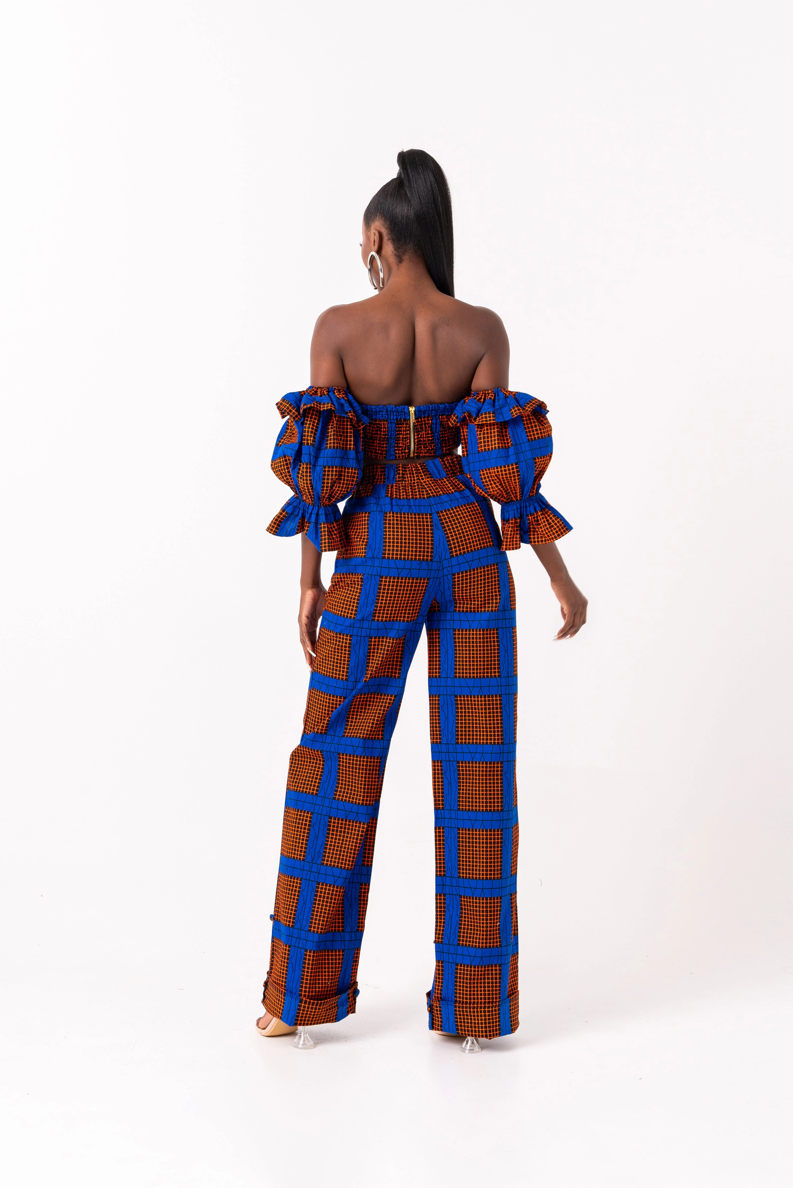 ADEBOLA African print crop top