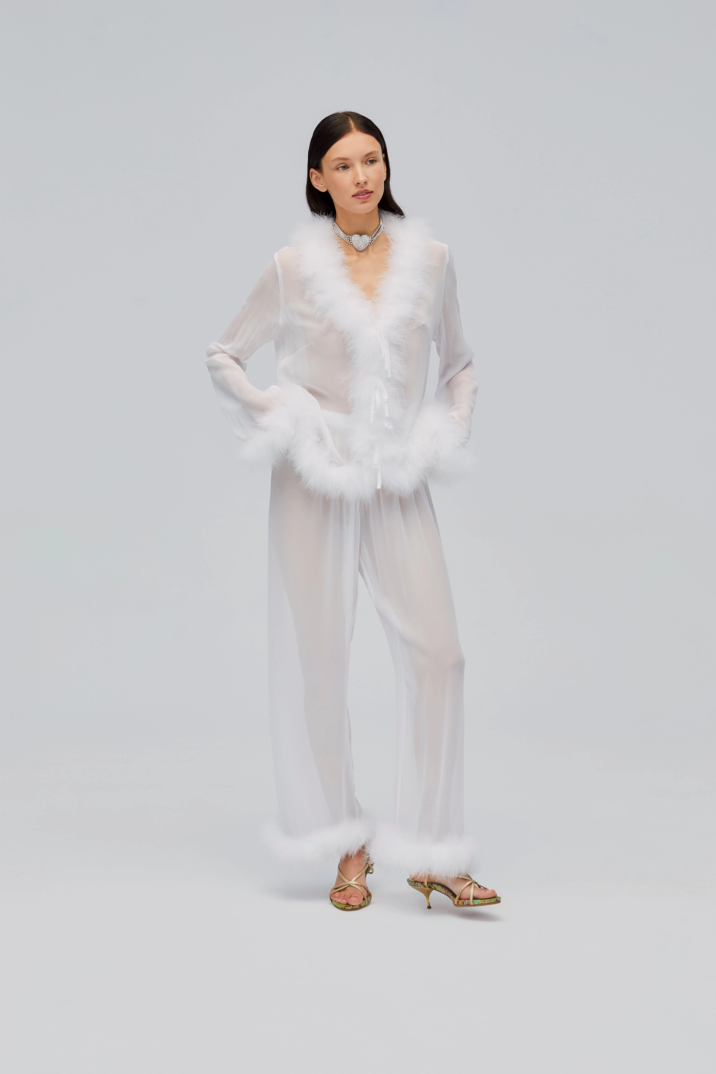 Afrodita Lounge Set in White