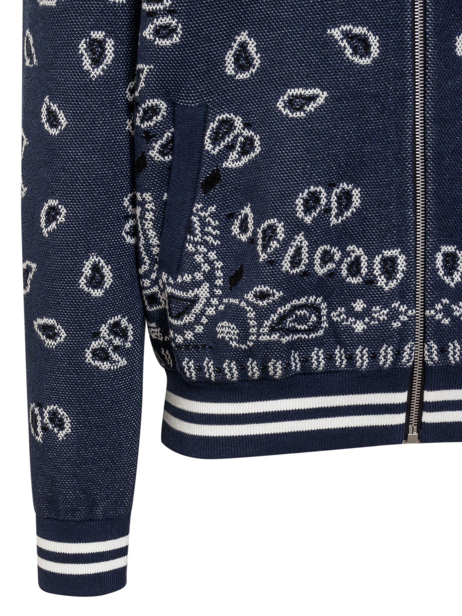 Alanui Bandana Printed Zipped Bomber Jacket