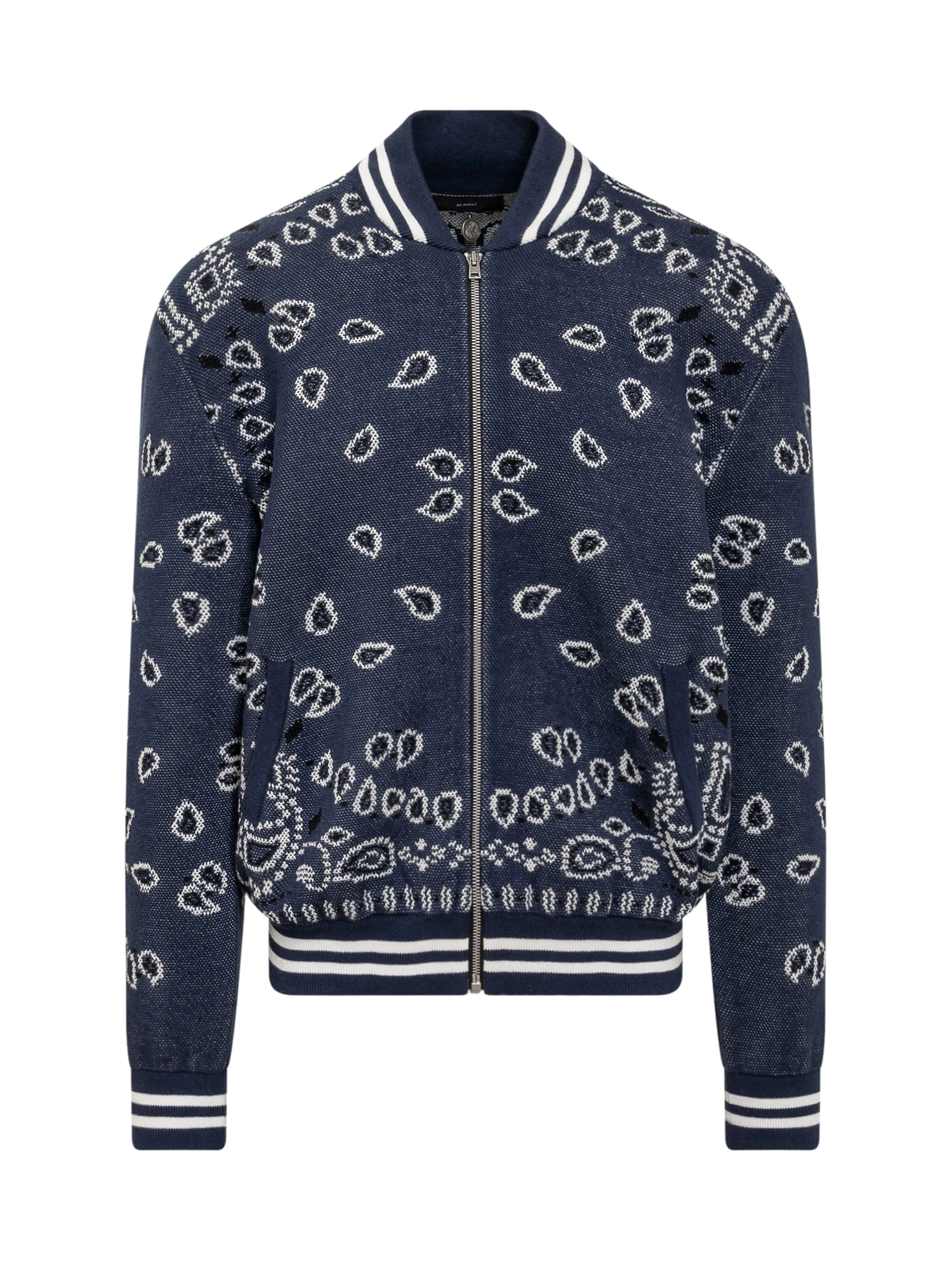 Alanui Bandana Printed Zipped Bomber Jacket