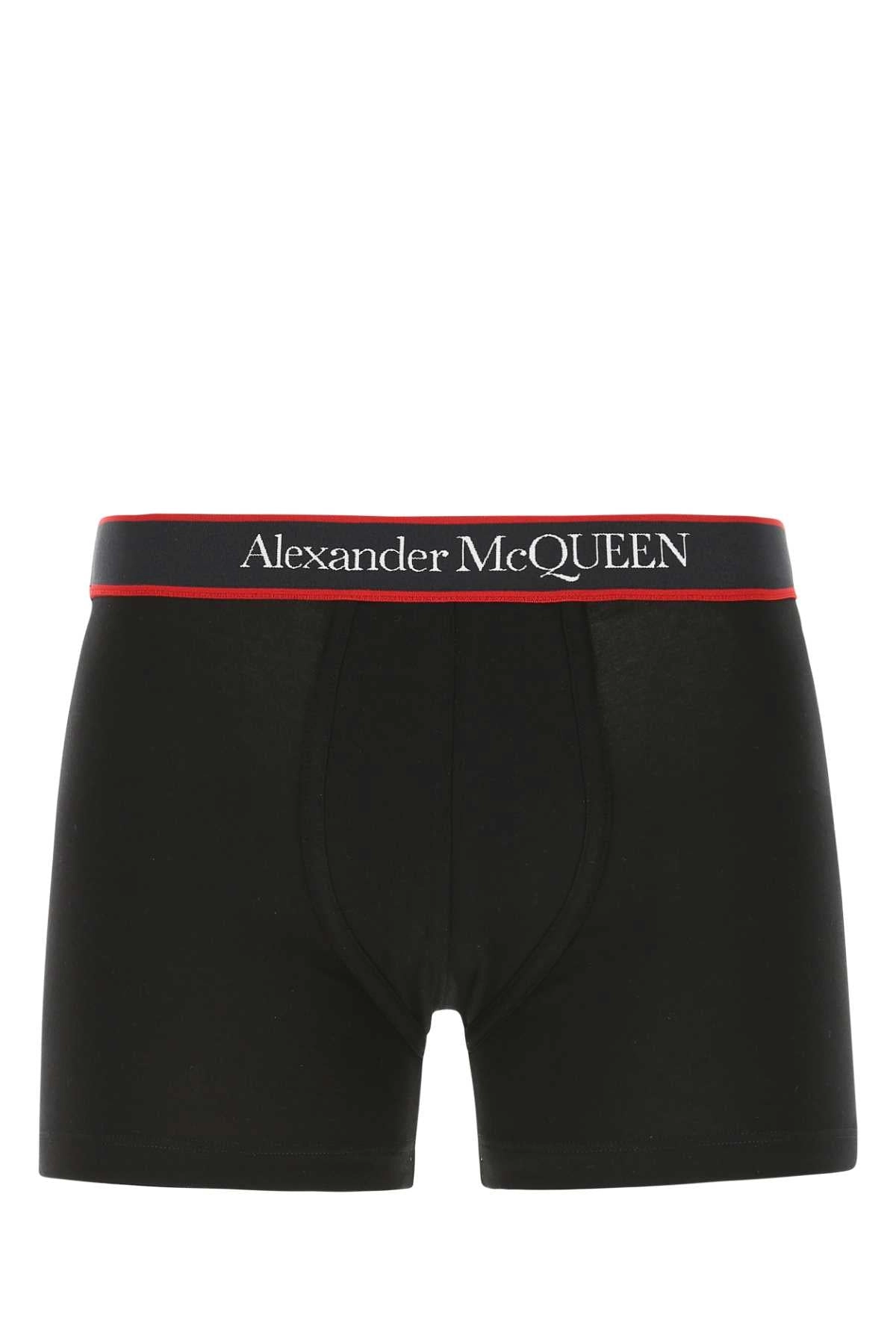 Alexander McQueen Logo-Waist Stretch Boxer Shorts
