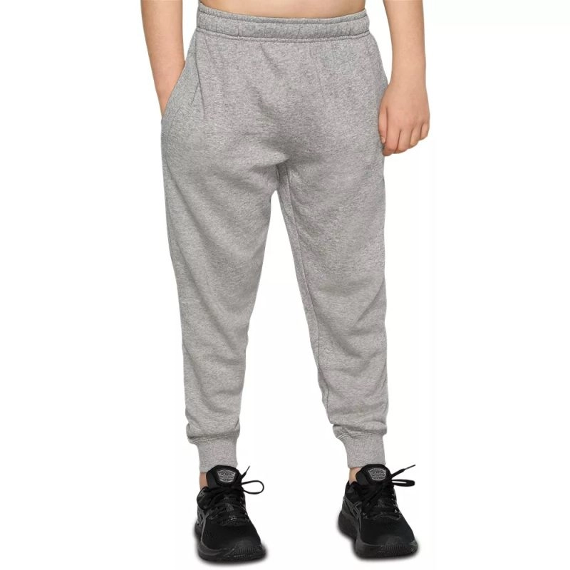 ASICS KIDS FLEECE HEATHER GREY TRACKPANTS