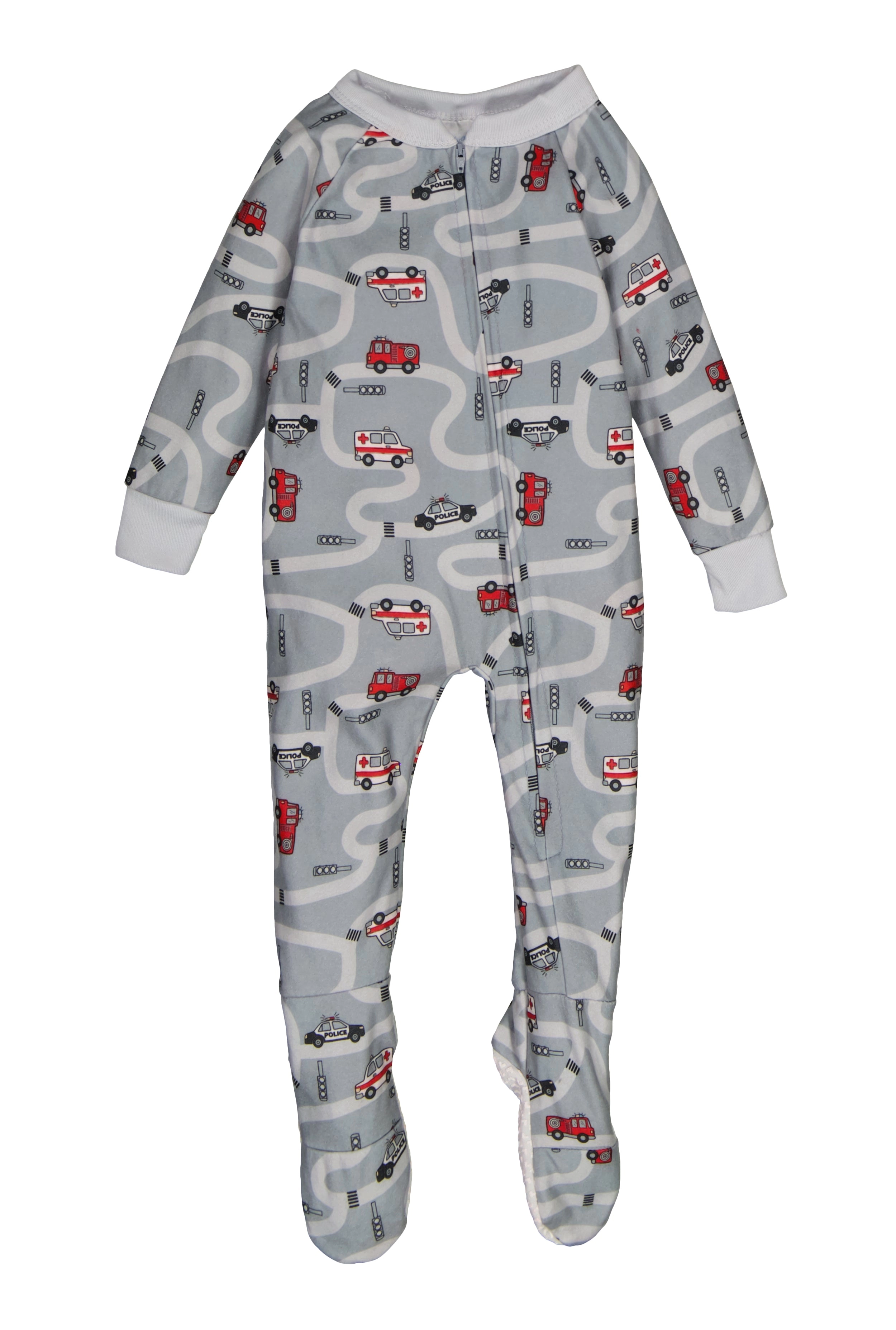Baby Boys 12-24M Graphic Patterned Footed Pajamas