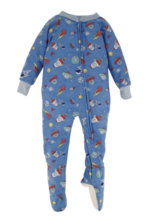 Baby Boys 12-24M Graphic Patterned Footed Pajamas