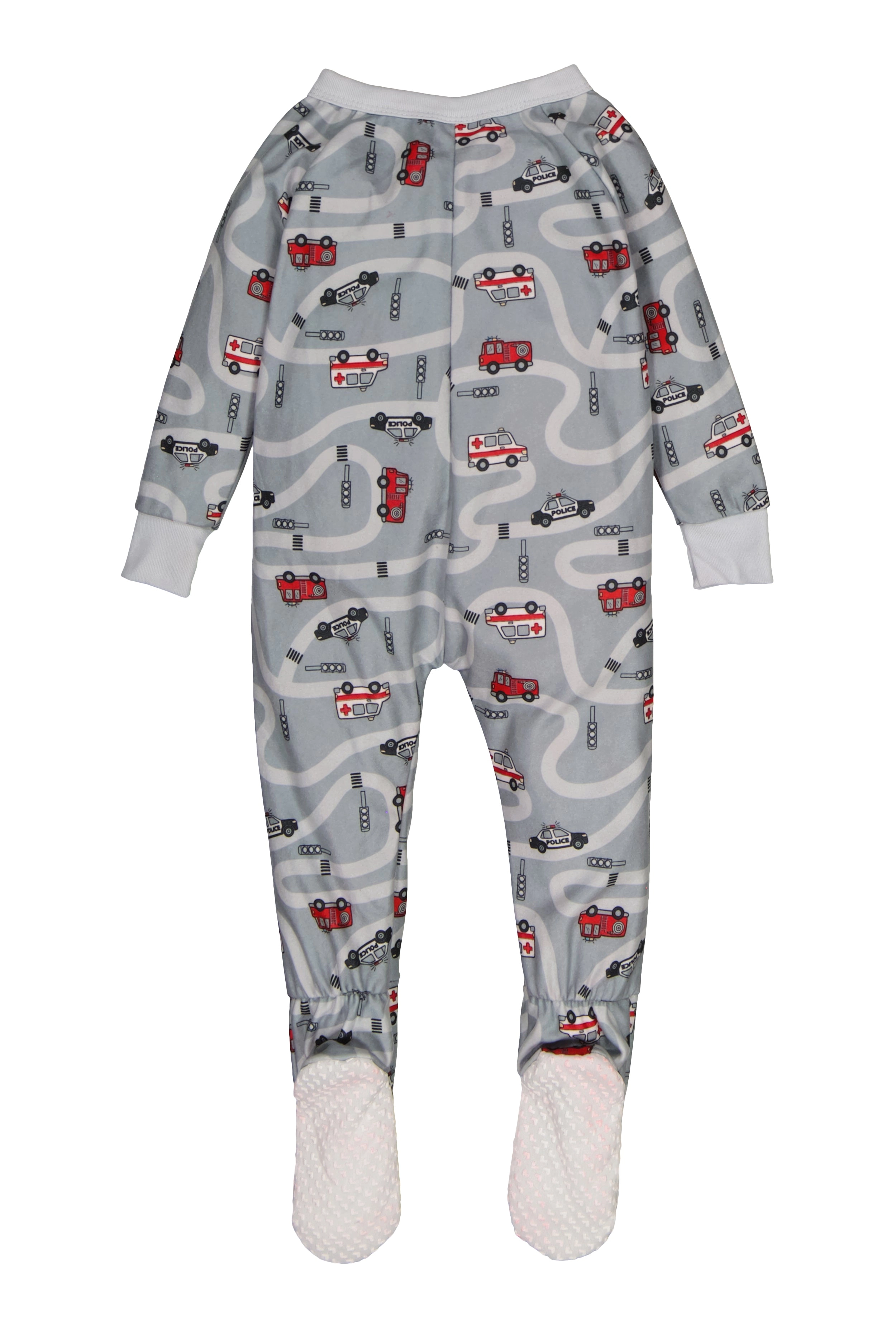 Baby Boys 12-24M Graphic Patterned Footed Pajamas