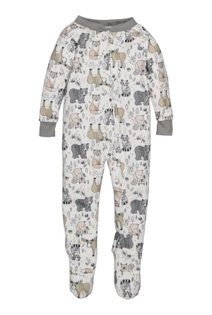 Baby Boys 12-24M Graphic Patterned Footed Pajamas