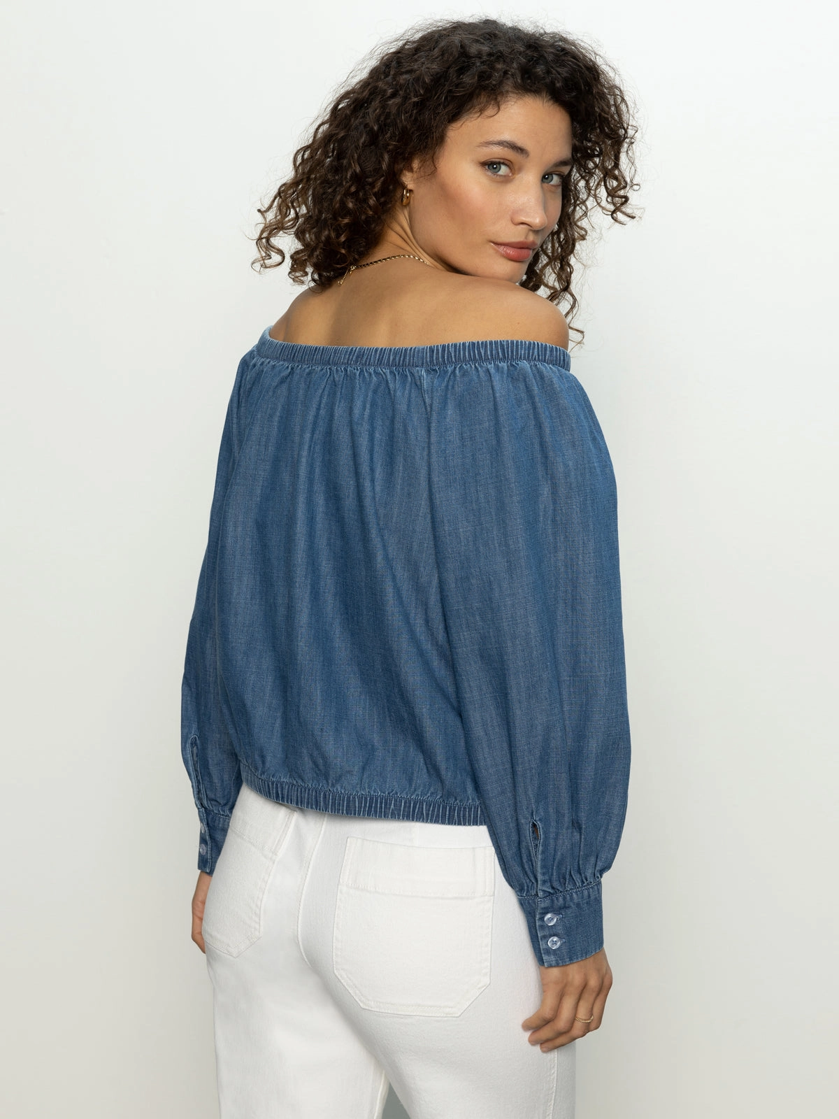 Ballet Tie Top Blue Slate
