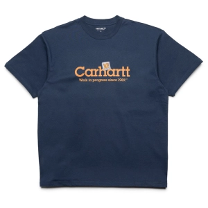 Carhartt WIP Label Script Tee - Blue