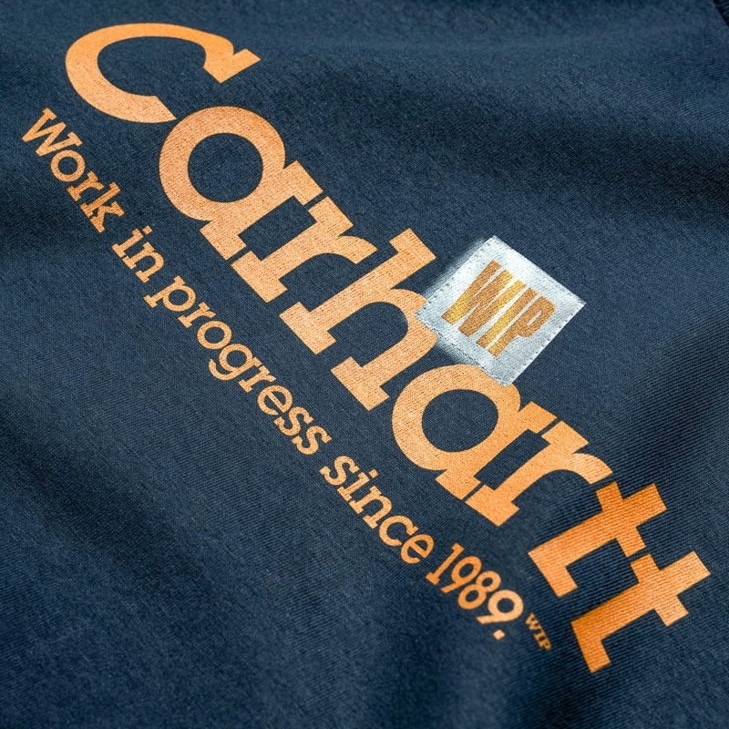 Carhartt WIP Label Script Tee - Blue