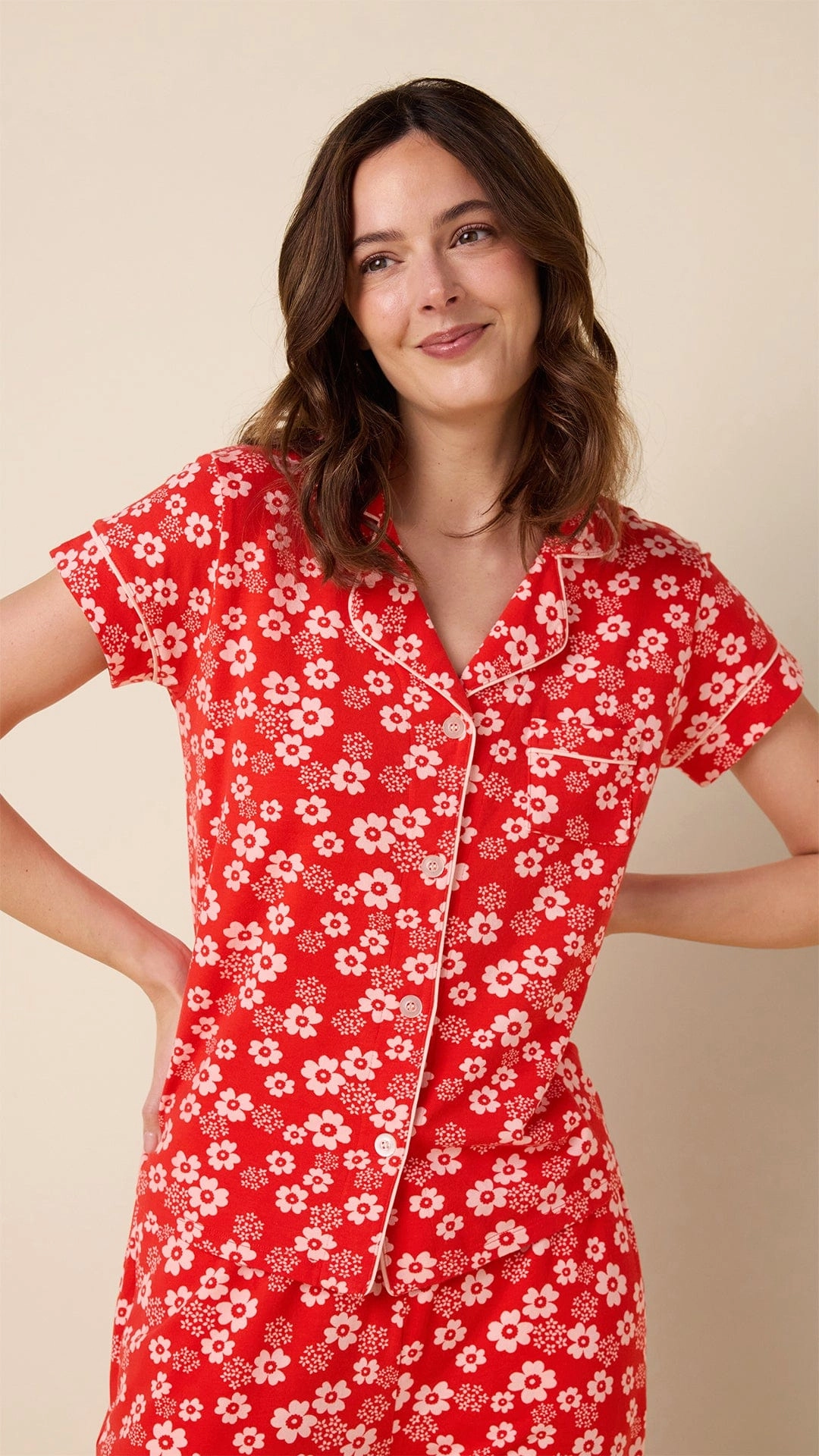 Cece Pima Knit Capri Set