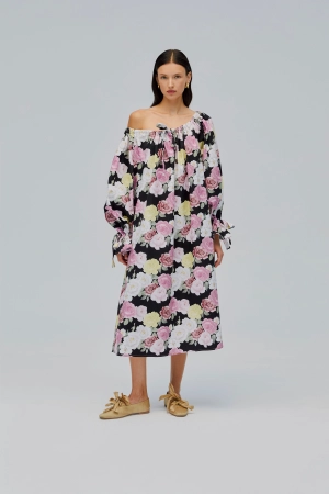 Cha-Cha Midi Dress in Bloom