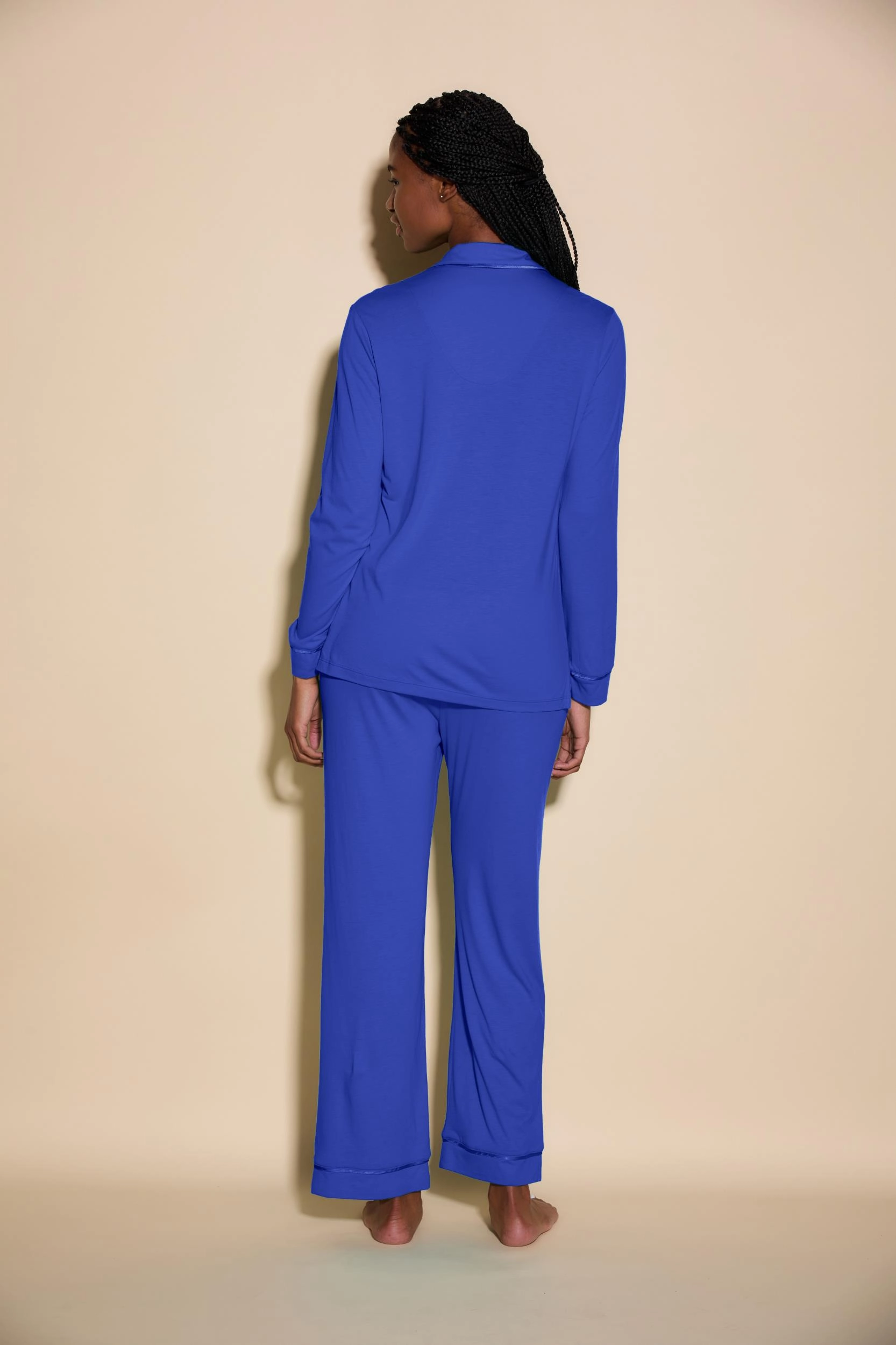 Conjunto De Pijama Con Camisa De Manga Larga Y Pantalones