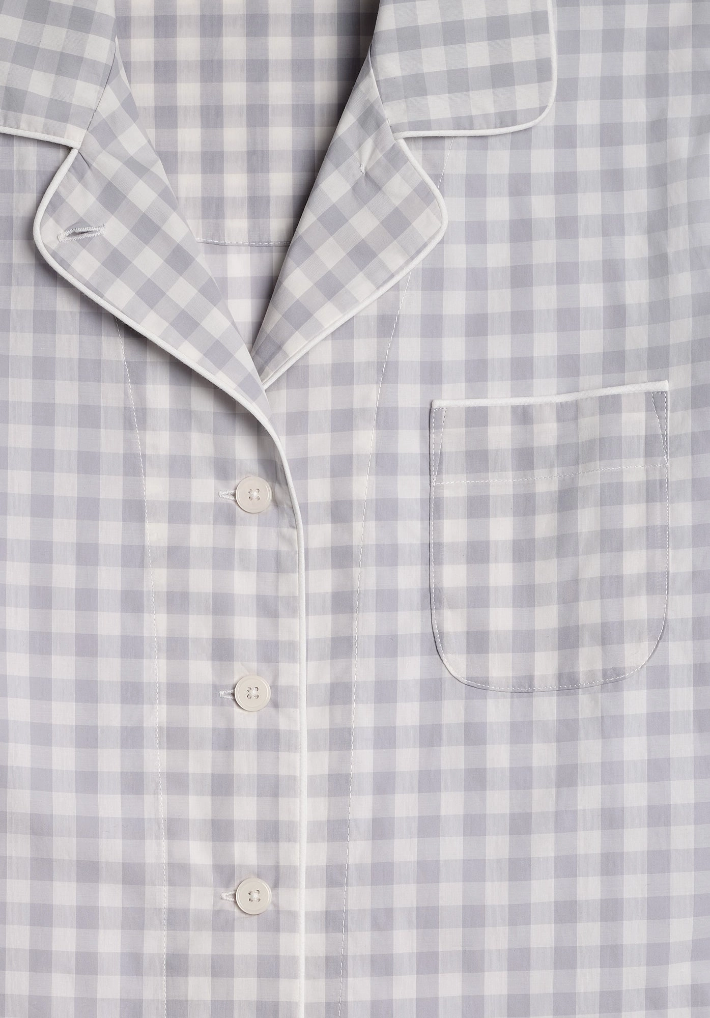 Corita Set in Large Grey Gingham