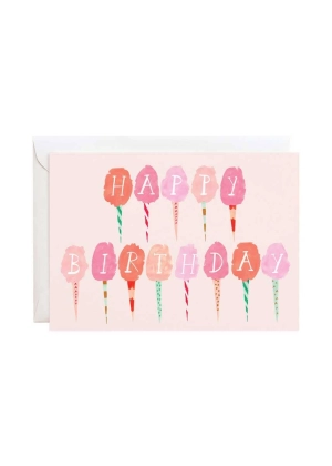 Cotton Candy Birthday Card