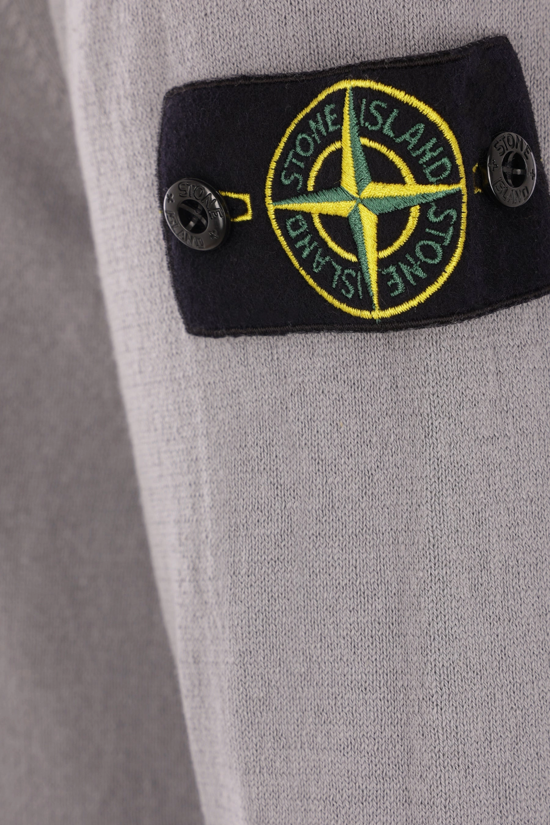 cotton sweater with logo badge