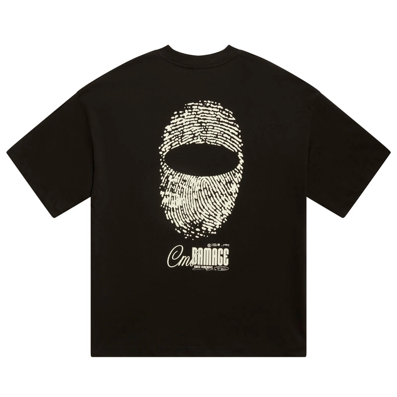 Criminal Damage Fingerprint Tee - Black