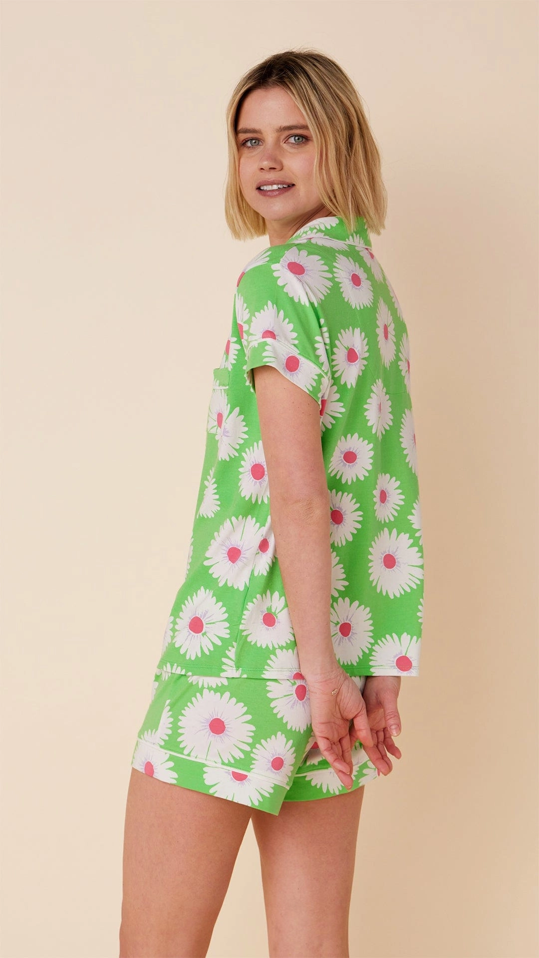 Daisies for Days Pima Knit Short Set