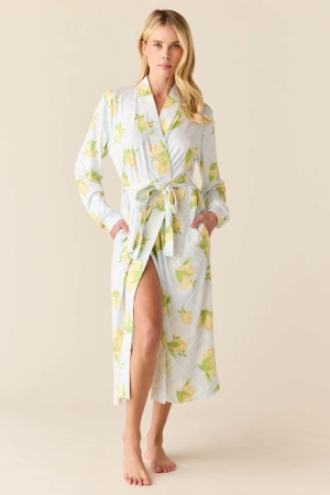 Della Banded Midi Robe | Lemon Spritz