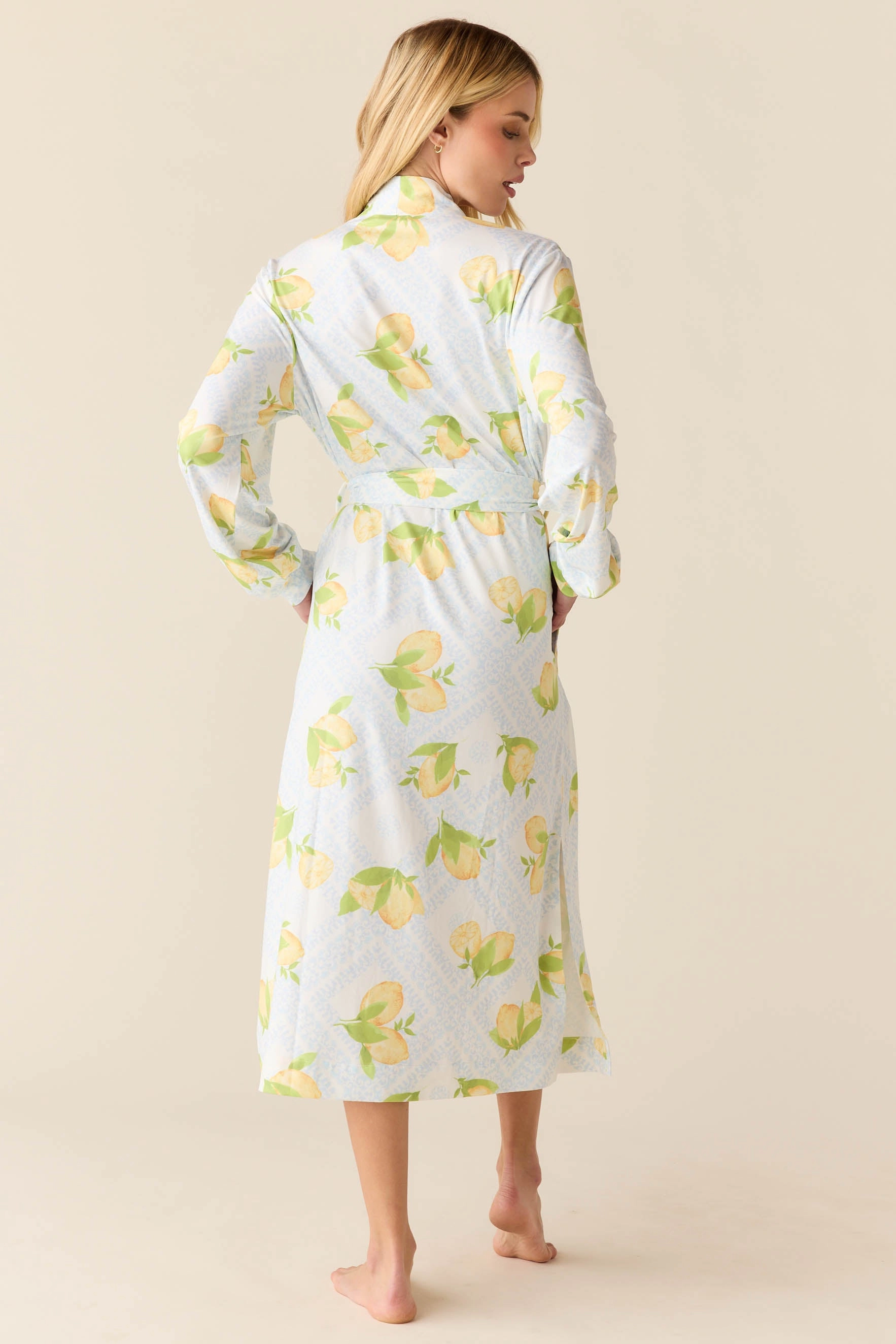 Della Banded Midi Robe | Lemon Spritz