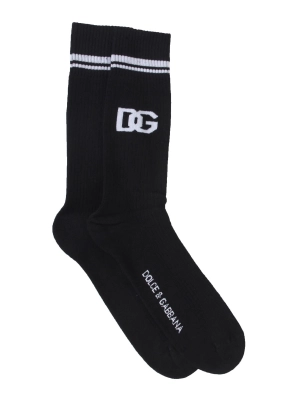 Dolce & Gabbana Logo Intarsia Socks