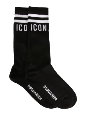 Dsquared2 Logo Intarsia Socks