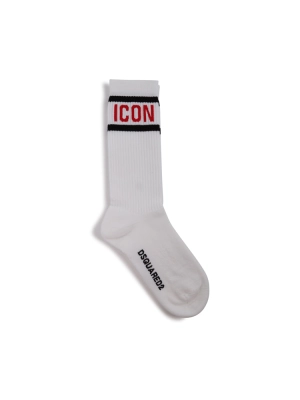 Dsquared2 Stripe-Detailed Ribbed Socks