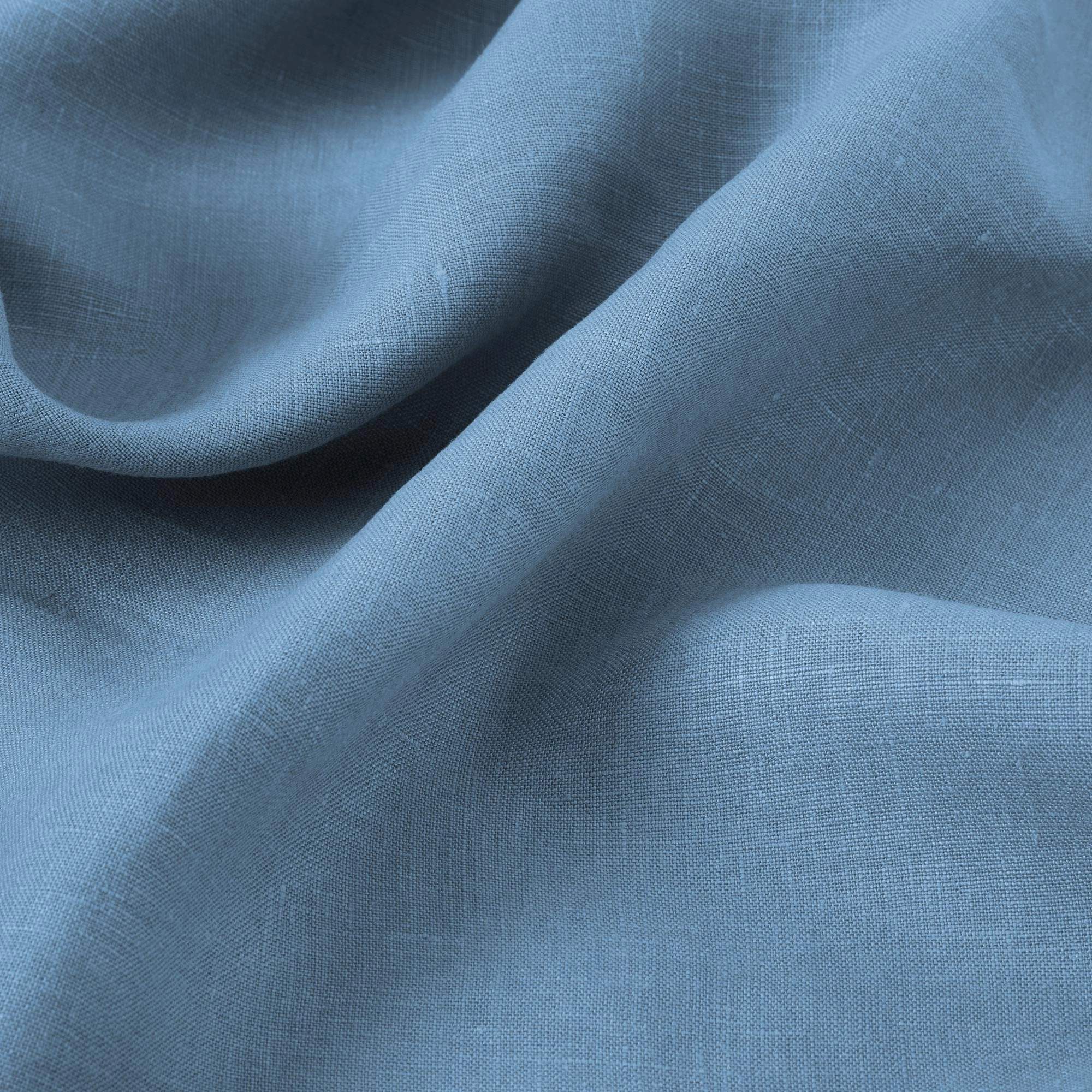 Dusk Blue 100% Linen Fitted Sheet