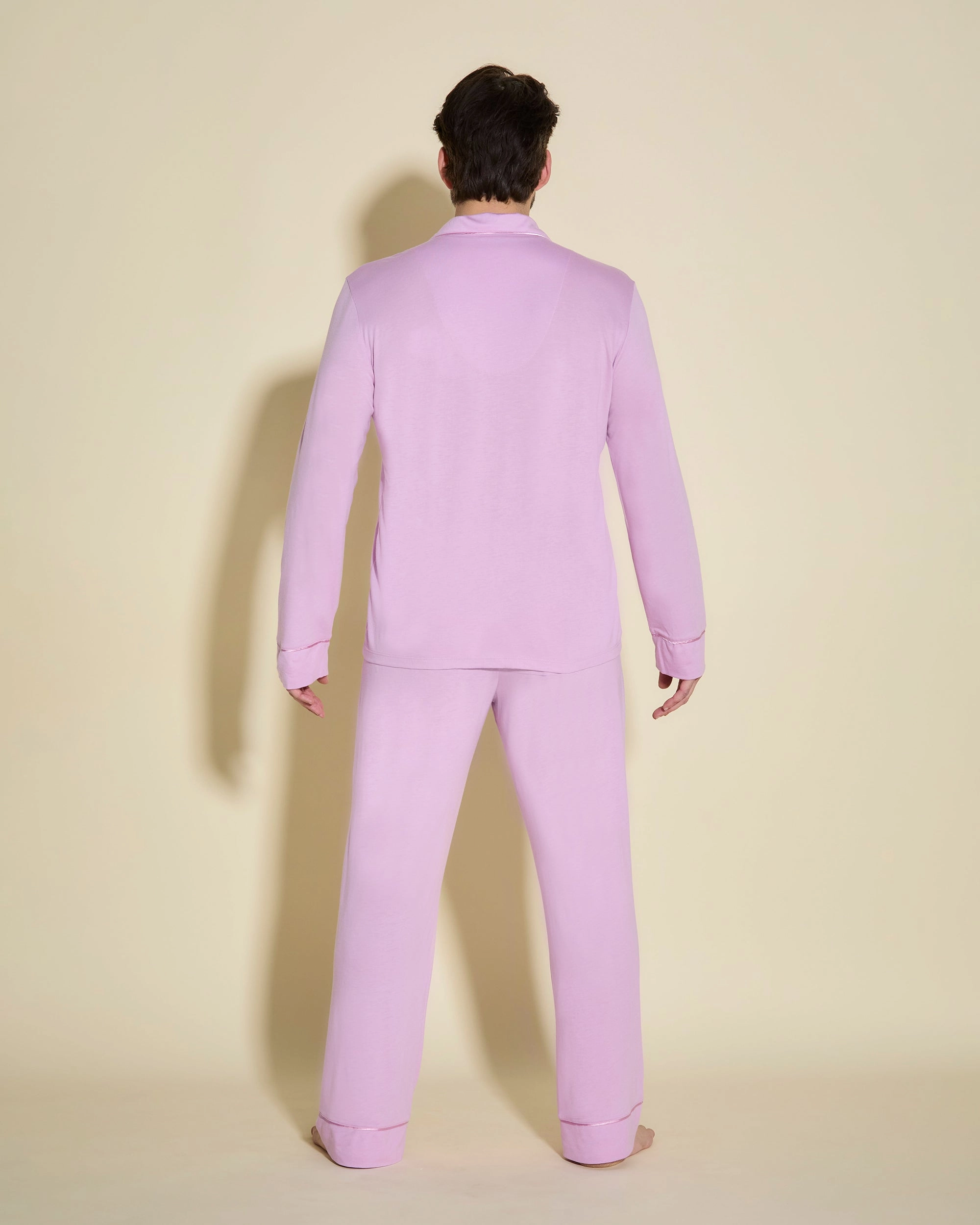 Ensemble De Pyjama Classique À Manches Longues Et Pantalon Pour Hommes