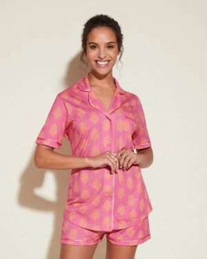 Ensemble Pyjama Haut À Manches Courtes Et Boxer