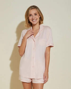 Ensemble Pyjama Haut À Manches Courtes Et Boxer
