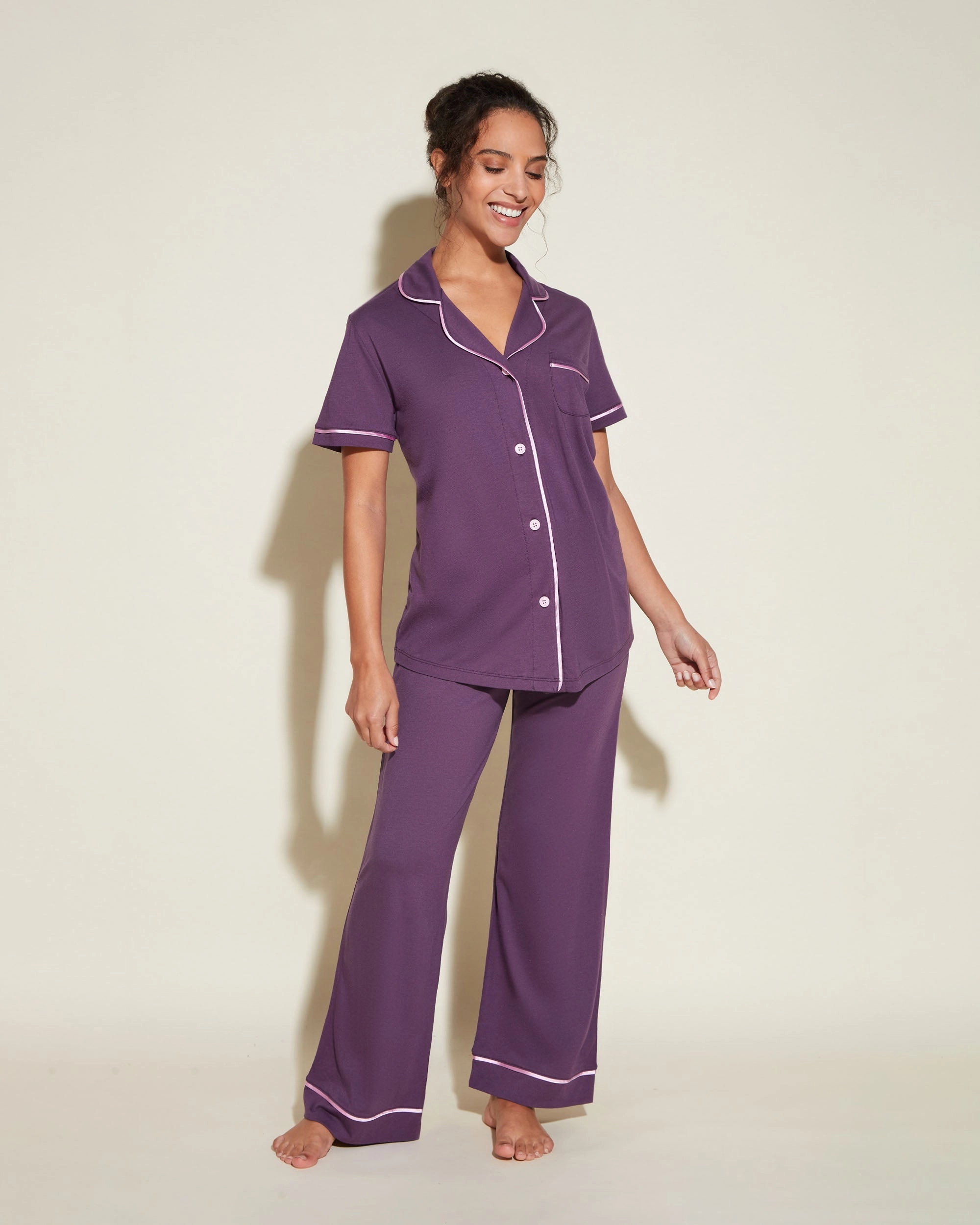Ensemble Pyjama Haut  À Manches Courtes Et Pantalon