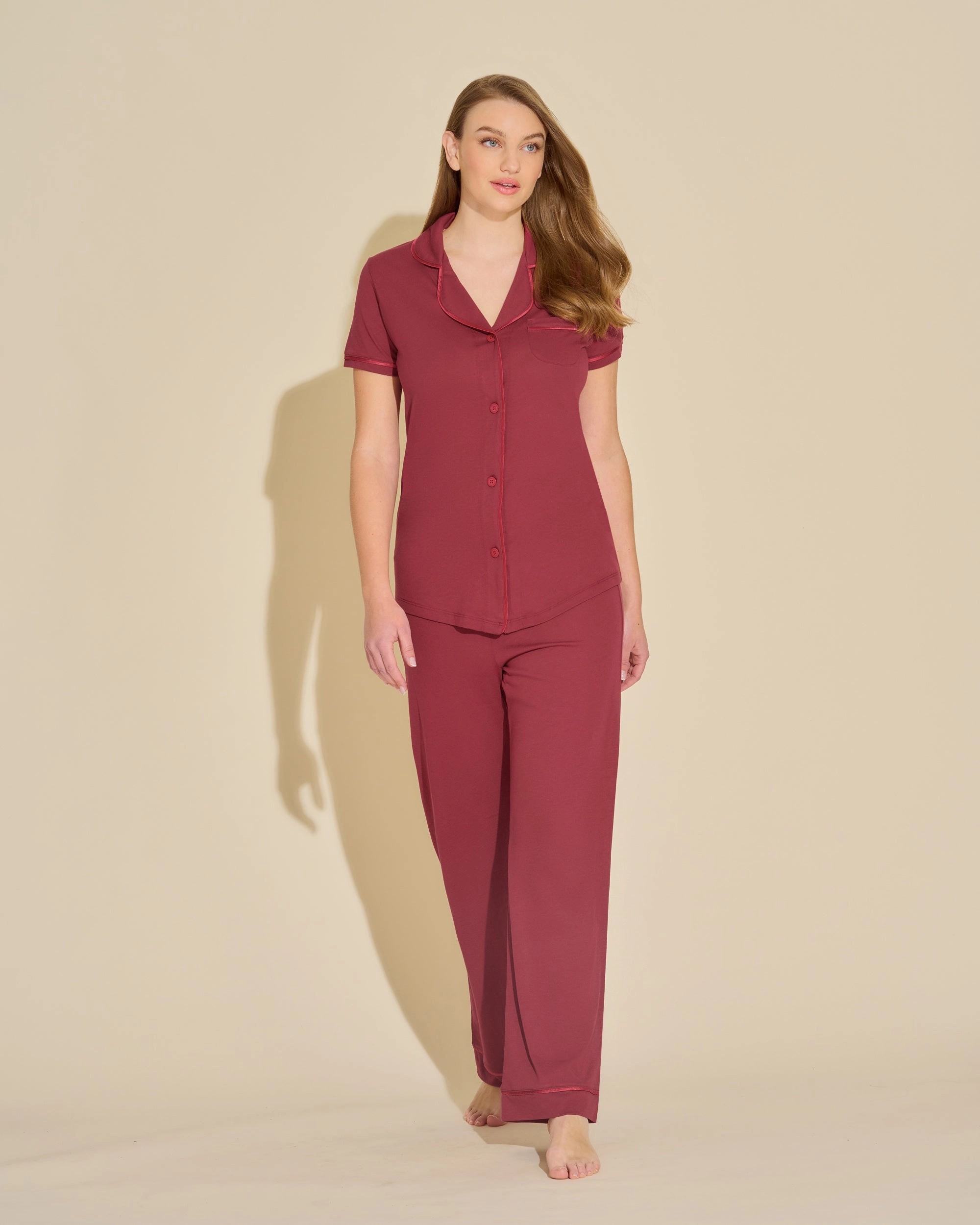 Ensemble Pyjama Haut  À Manches Courtes Et Pantalon