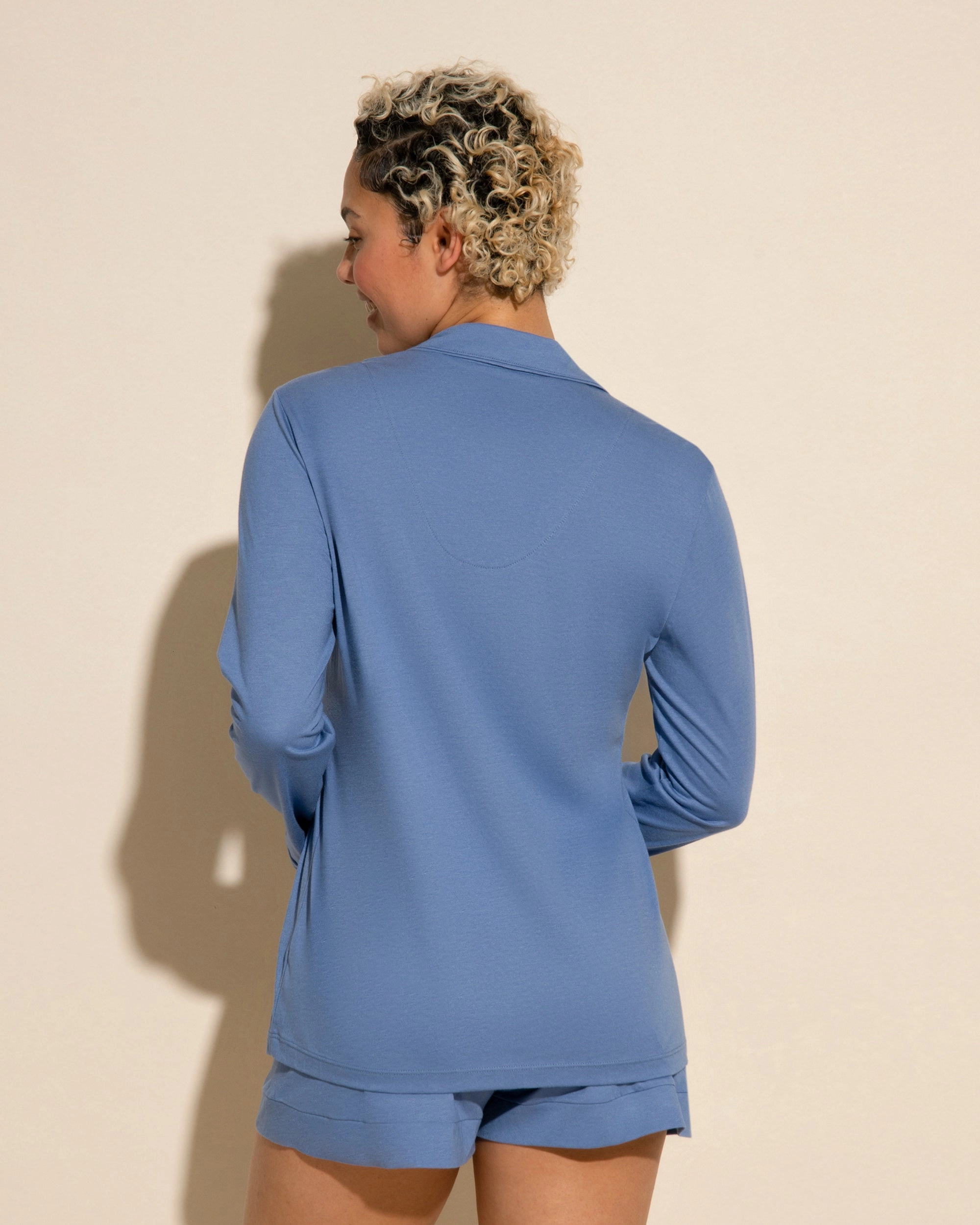 Ensemble Pyjama Haut À Manches Longues Et Boxer