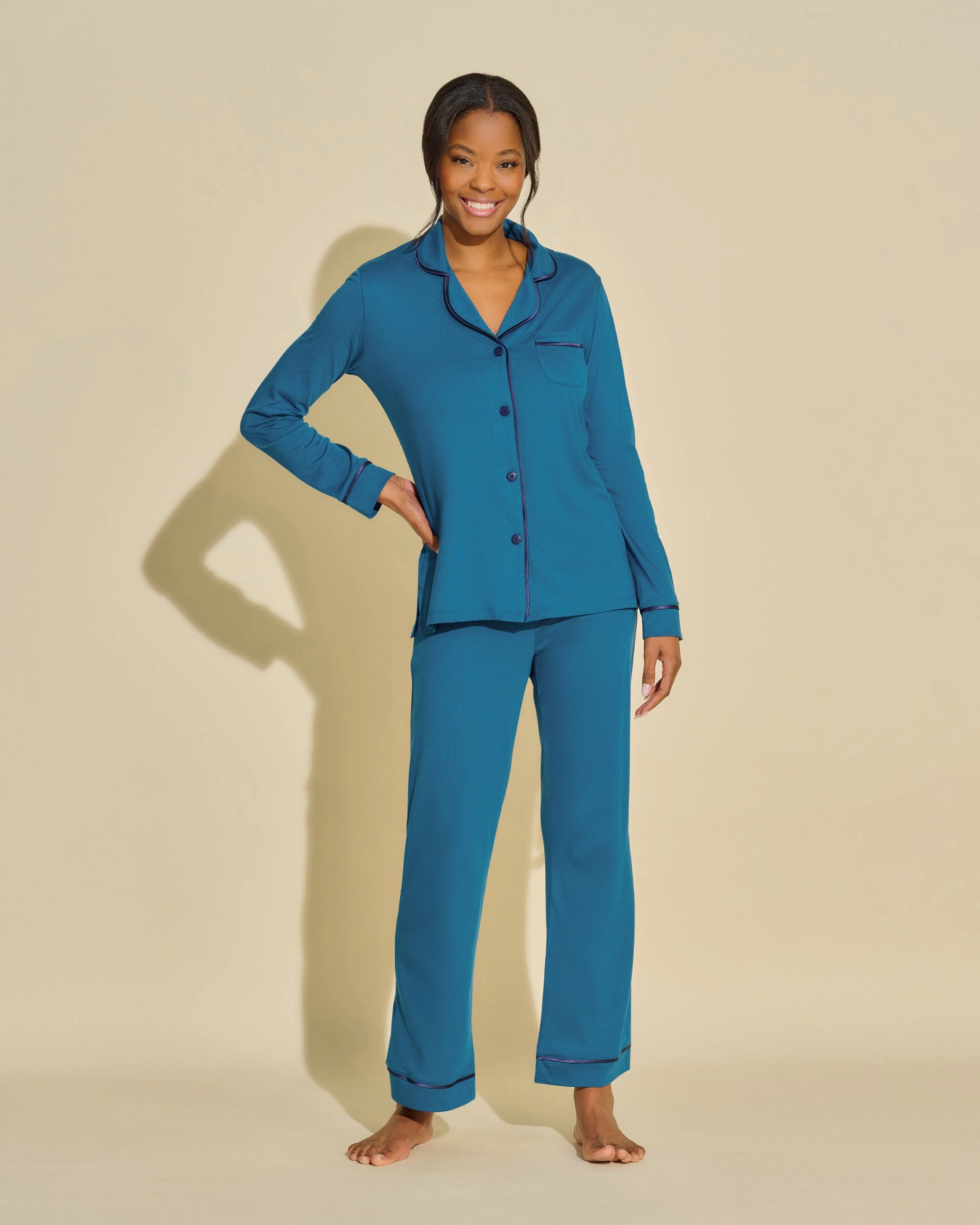 Ensemble Pyjama Haut À Manches Longues Et Pantalon