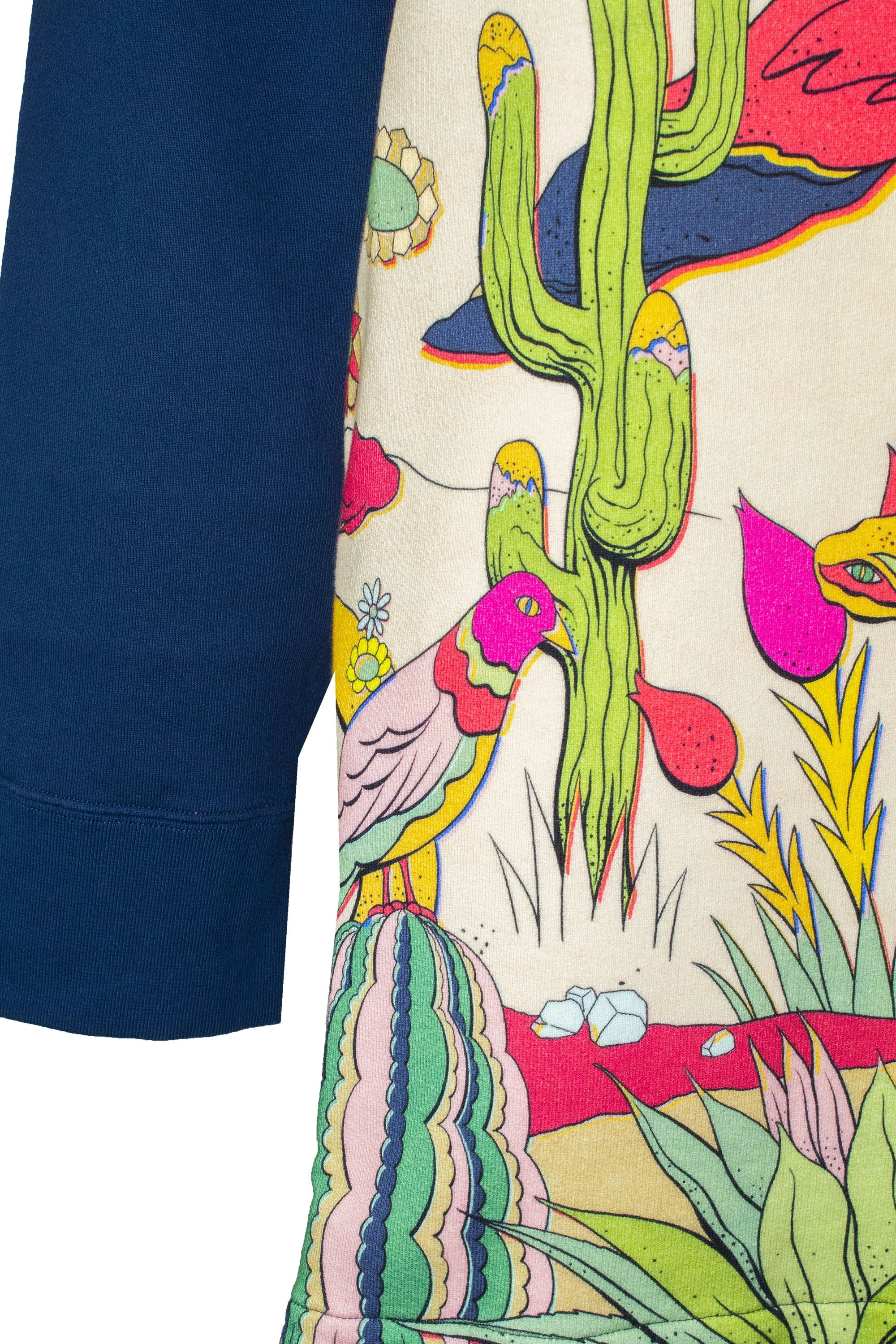 Etro Desert Printed Drawstring Hoodie Dress