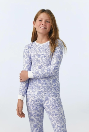 Fairytale Forest Long Sleeve Stretch Jersey Kids PJ Set