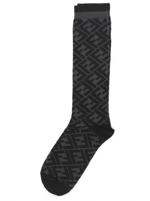 Fendi FF Logo Motif Mid-Calf Socks