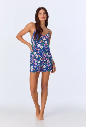 Flower Market  Cami Stretch Jersey Shorty PJ Set