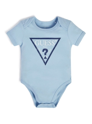 Frosted Blue Logo Onesie (0-12m)