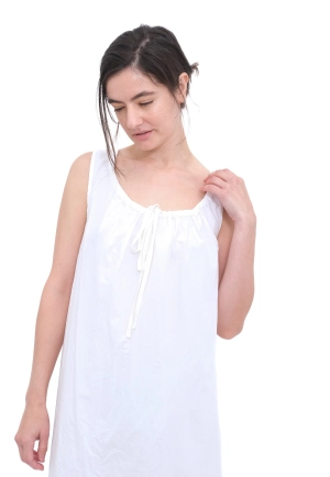 Gathered Chemise,  White