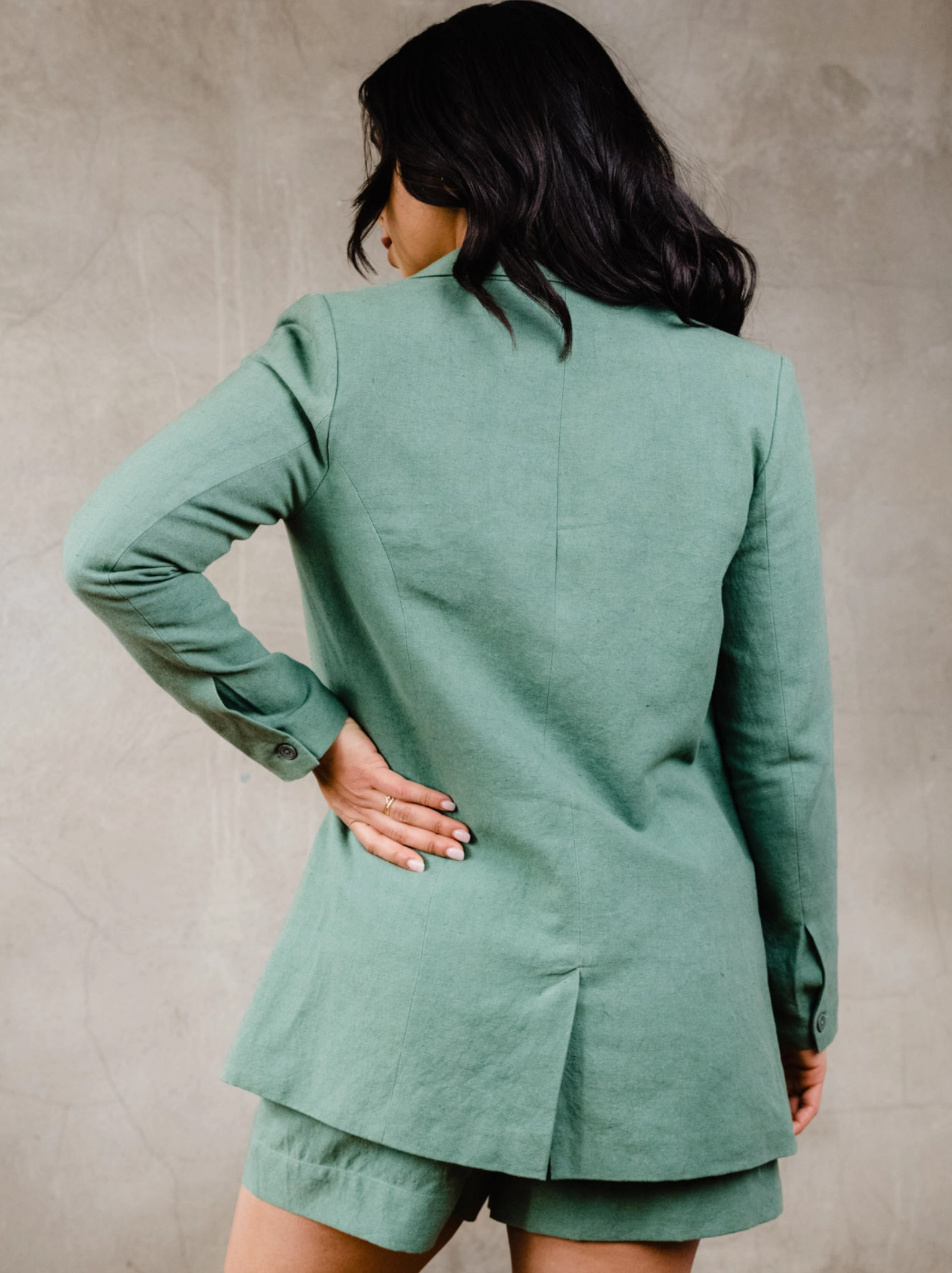 Heather Linen Blazer