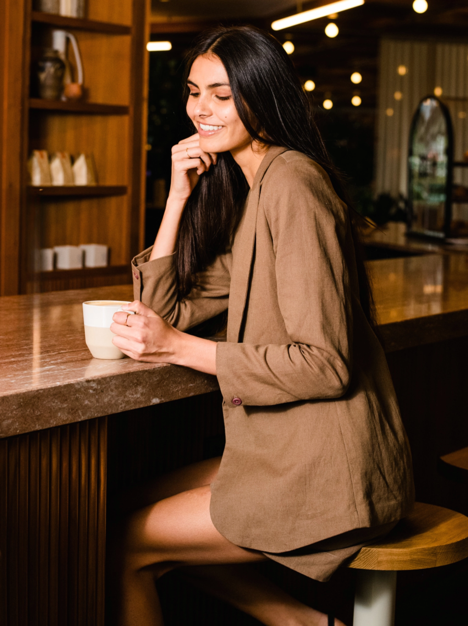 Heather Linen Blazer