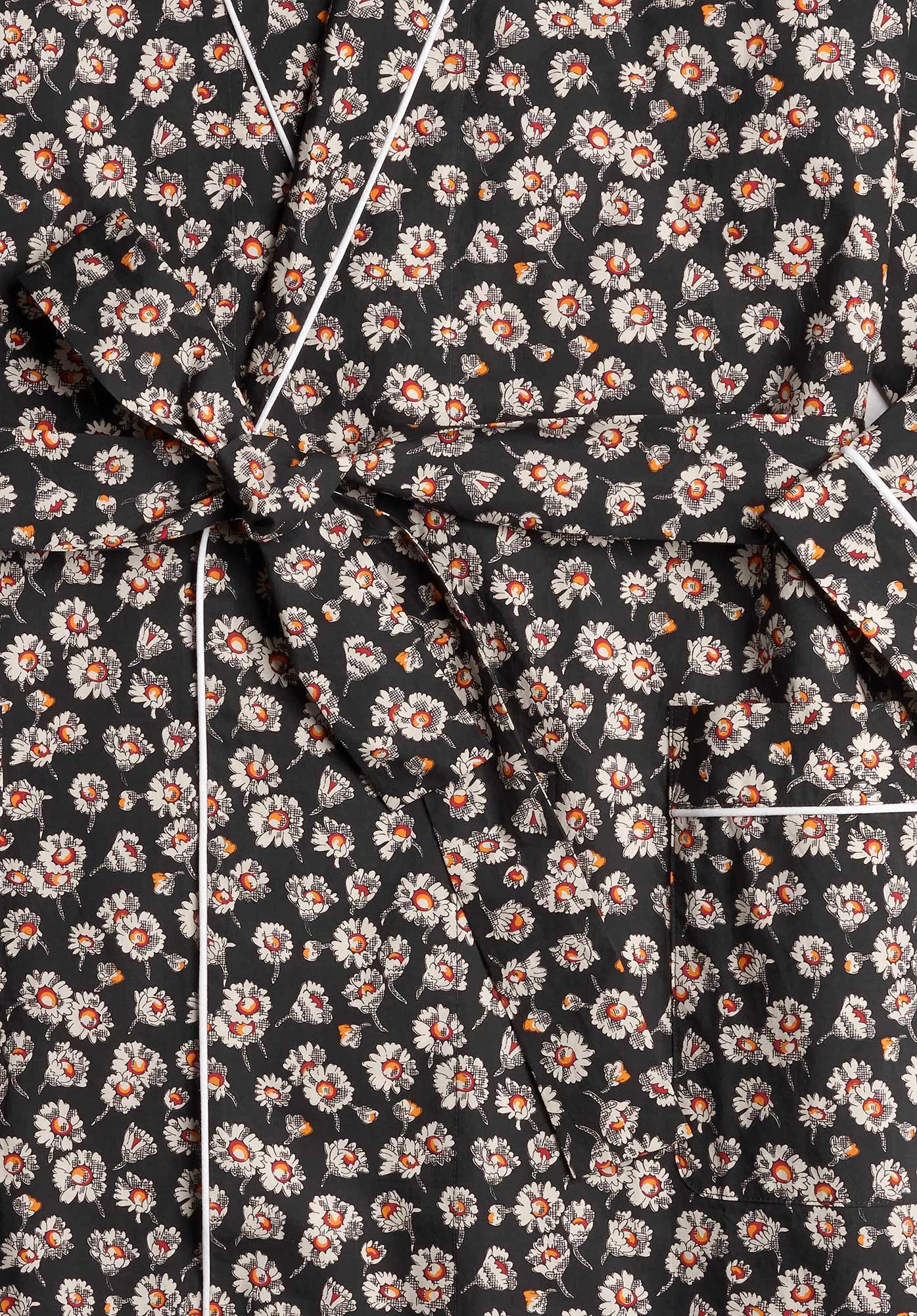Isa Short Robe in Daisy Print