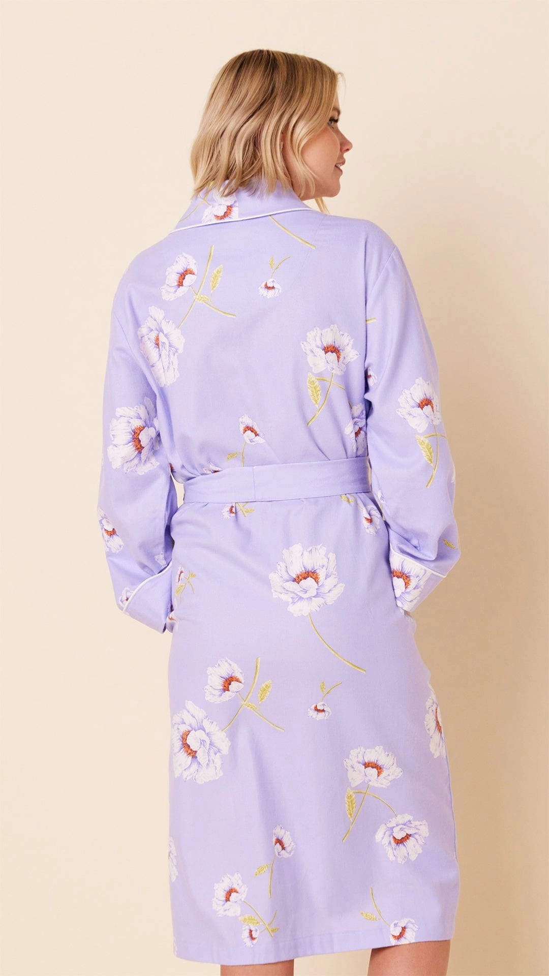 Isabella Shawl Collar Flannel Robe