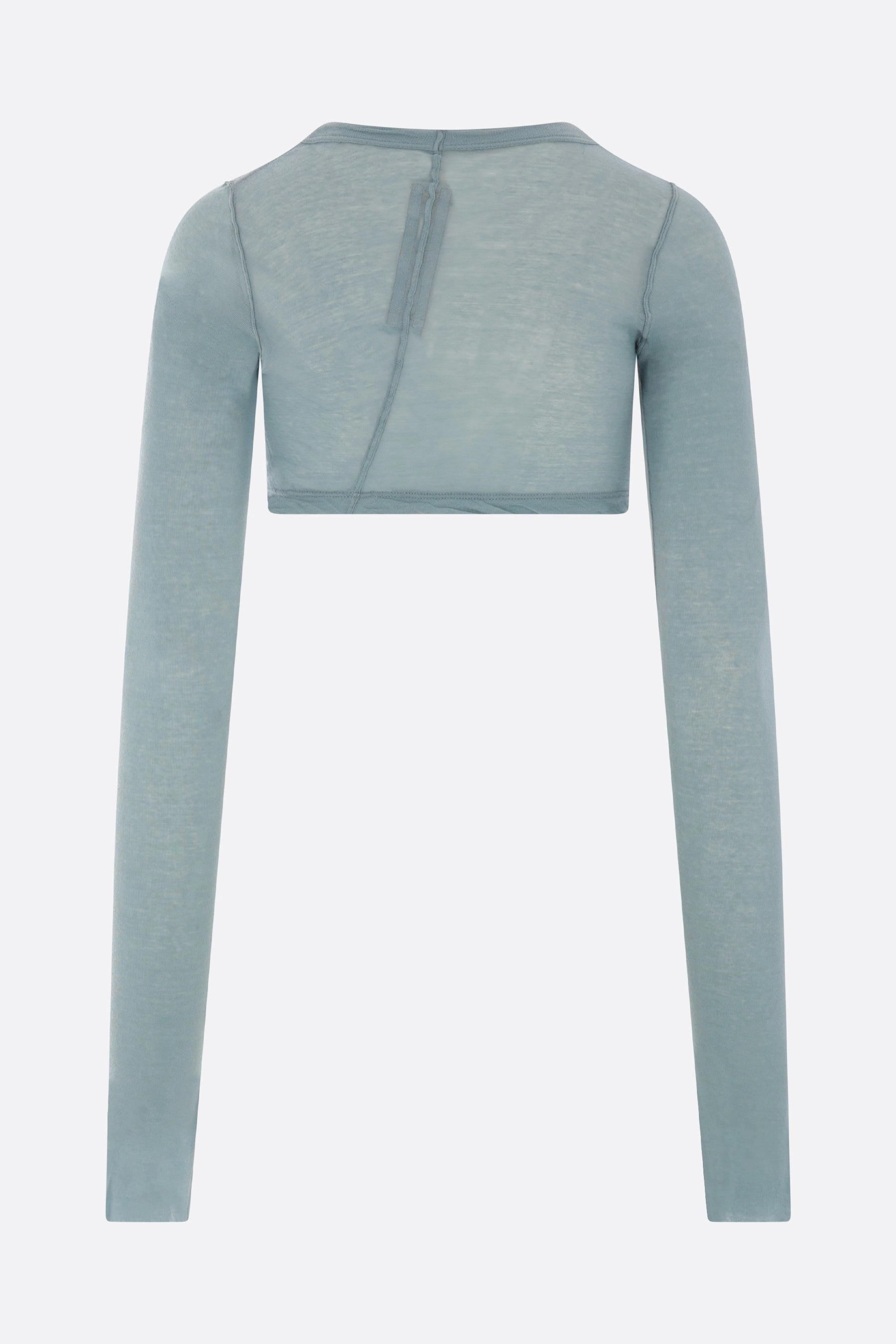 jersey long-sleeve cropped top
