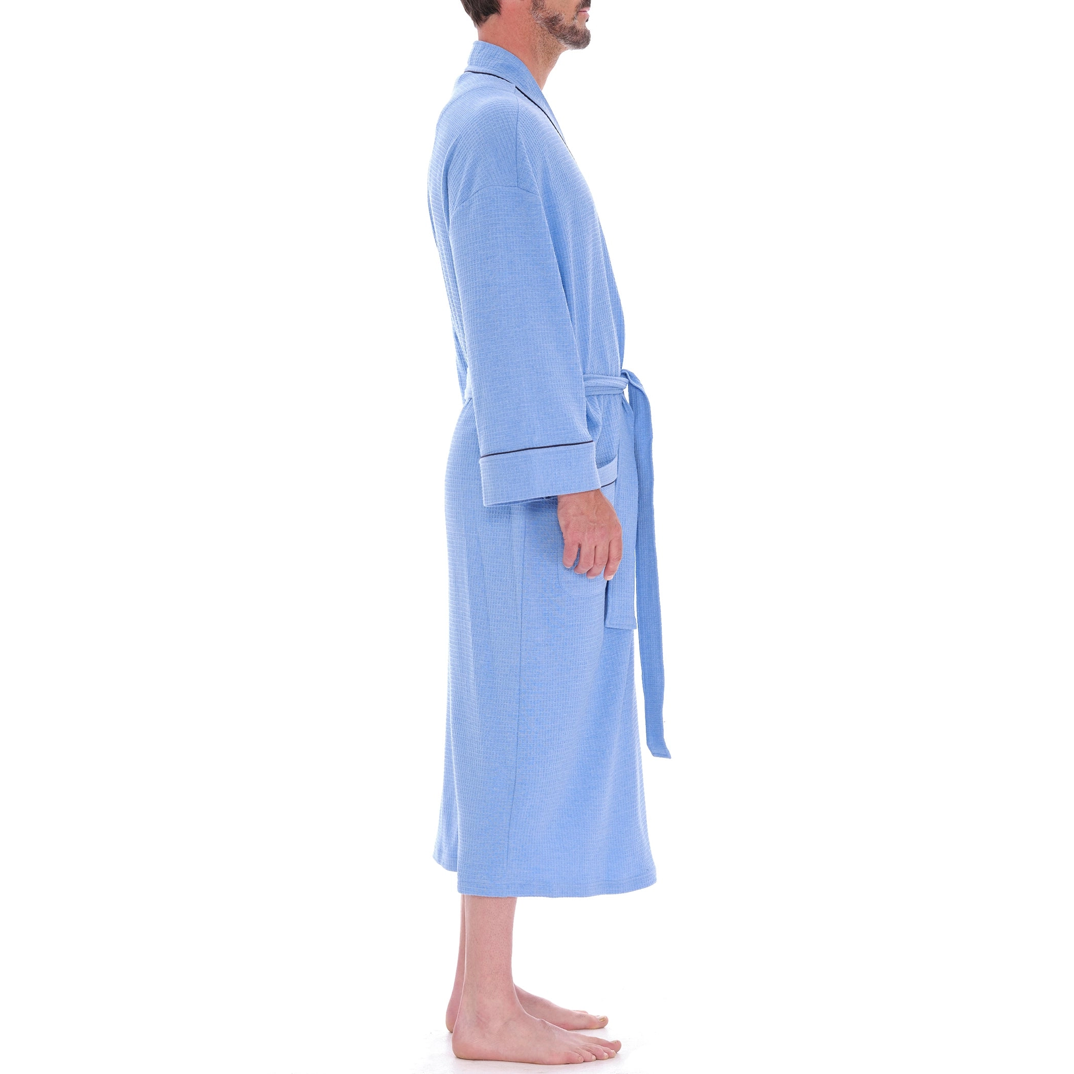 Knit Waffle Kimono Robe