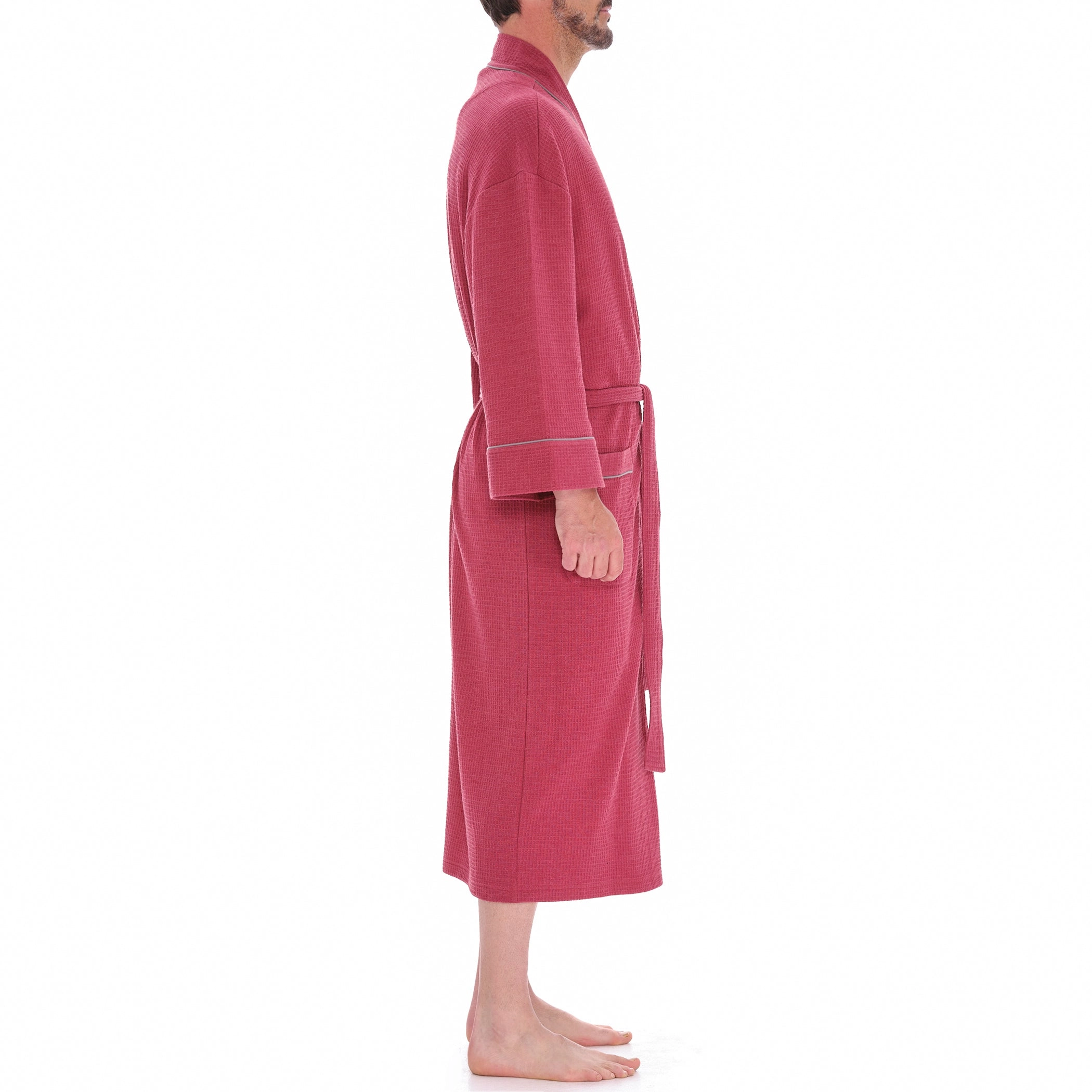Knit Waffle Kimono Robe