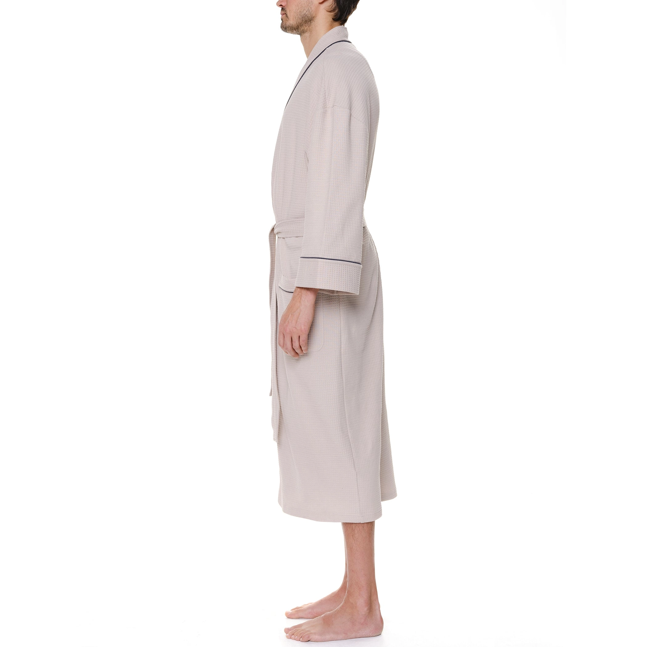 Knit Waffle Kimono Robe