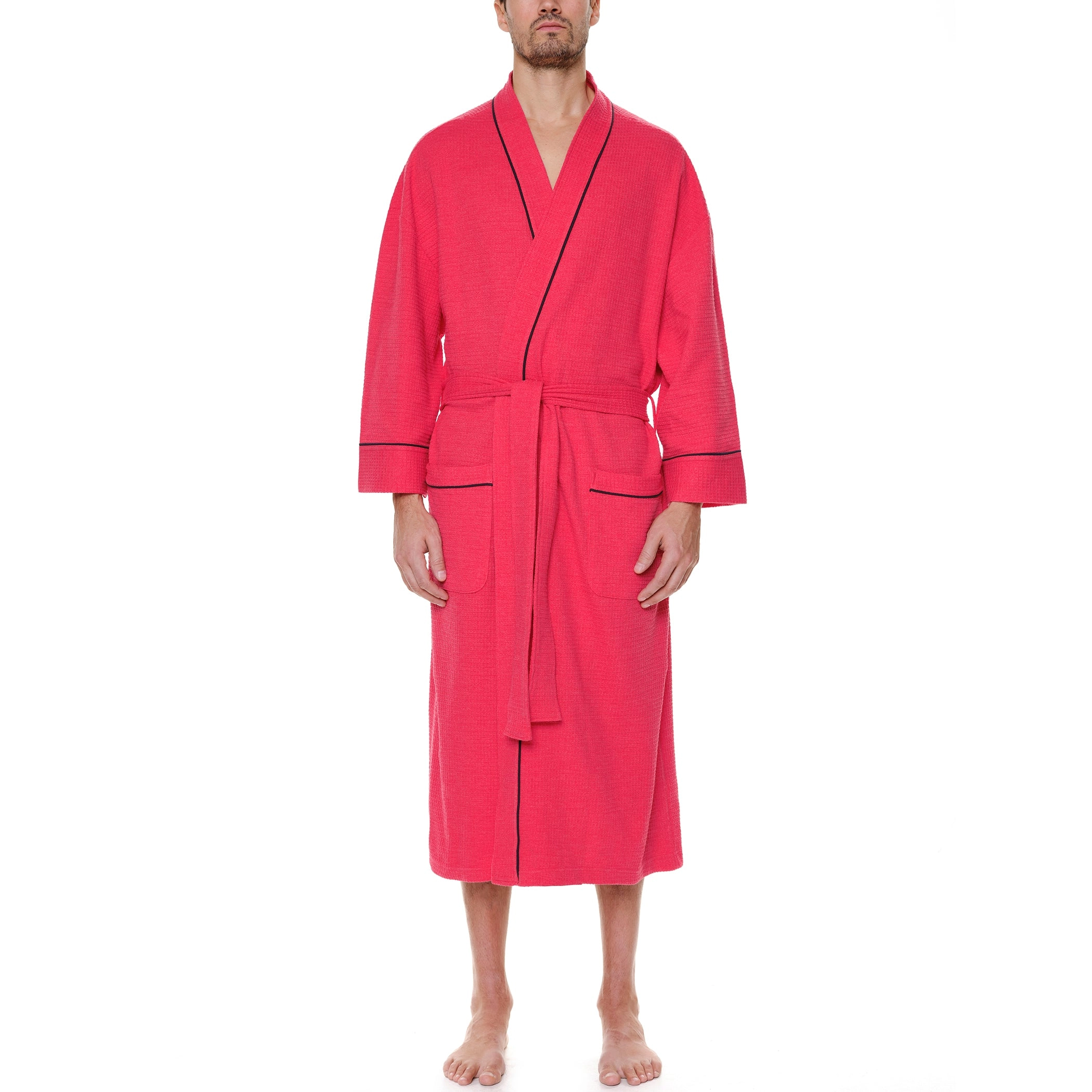 Knit Waffle Kimono Robe